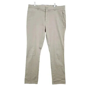 Vineyard Vines Mens Beige Khaki Pants Size 35x32 Cotton & Spandex Blend